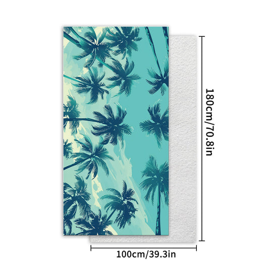 TW15 - Double-Sided Printed Beach Towel - Soft Microfiber - 100x180cm