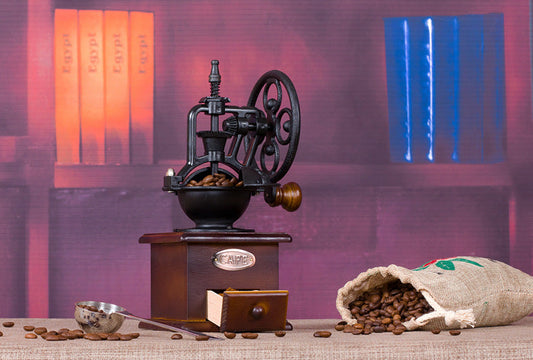 Manual Coffee Bean Grinder(brown)
