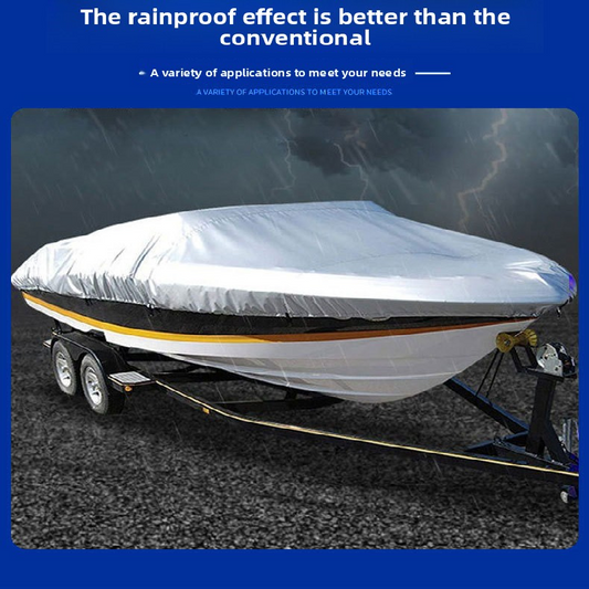 Silver Heavy Duty Waterproof V-Hull Boat Cover 11-13FT Marine Grade Outdoor UV Protection for Australian Storage and Mooring