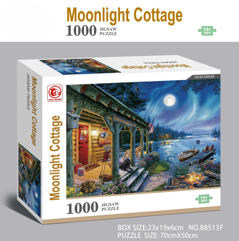 1000 piece Jigsaw Puzzle for Adults - Landscape Cityscape Art, Premium Quality Paper Cardboard, 70x50cm Finished Size, Stress Relief Brain Game Gift for Ages 14+ ã€Meng Lianla】