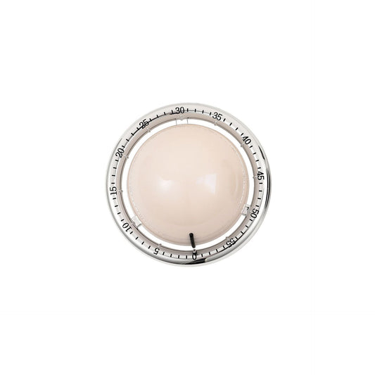 Beige Retro Planet Mechanical Kitchen Timer Magnetic Countdown Clock Battery-Free Metal Core Loud Alarm for Cooking Study