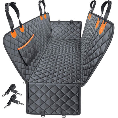 Heavy Duty Dog Car Seat Cover with Side Flaps, Waterproof Pet Back Seat Cover,  Non-Slip  Scratchproof Dog Hammock for Cars, Trucks and SUVs