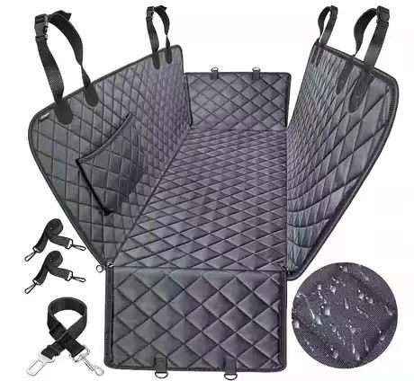 Dog Car Seat Cover , Waterproof Pet Seat Cover for Back Seat, Non-Slip Durable Scratchproof Dog Hammock for Cars, Trucks and SUVs