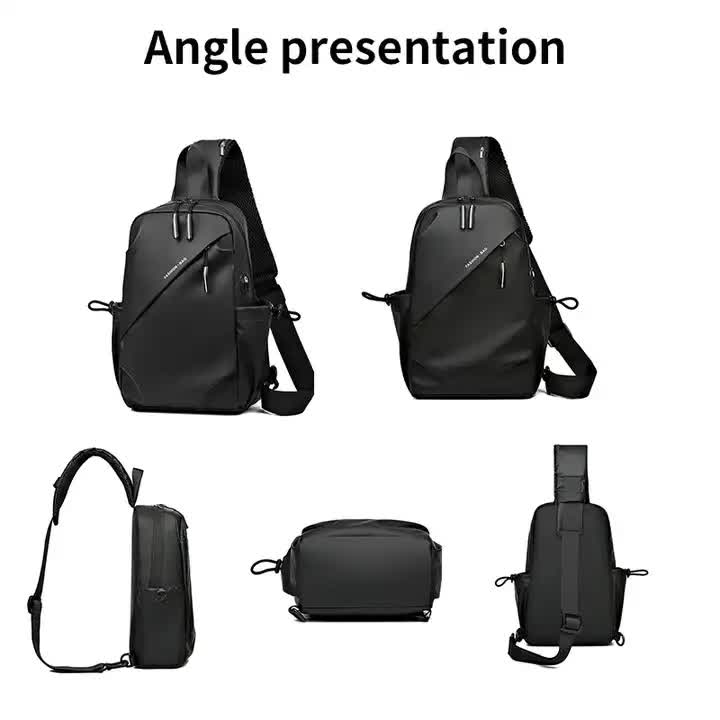 Multifunctional Crossbody Chest Bag | Stylish and Practical Shoulder Backpack for Everyday Use (Black)