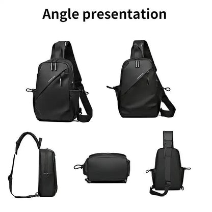 Multifunctional Crossbody Chest Bag | Stylish and Practical Shoulder Backpack for Everyday Use (Black)