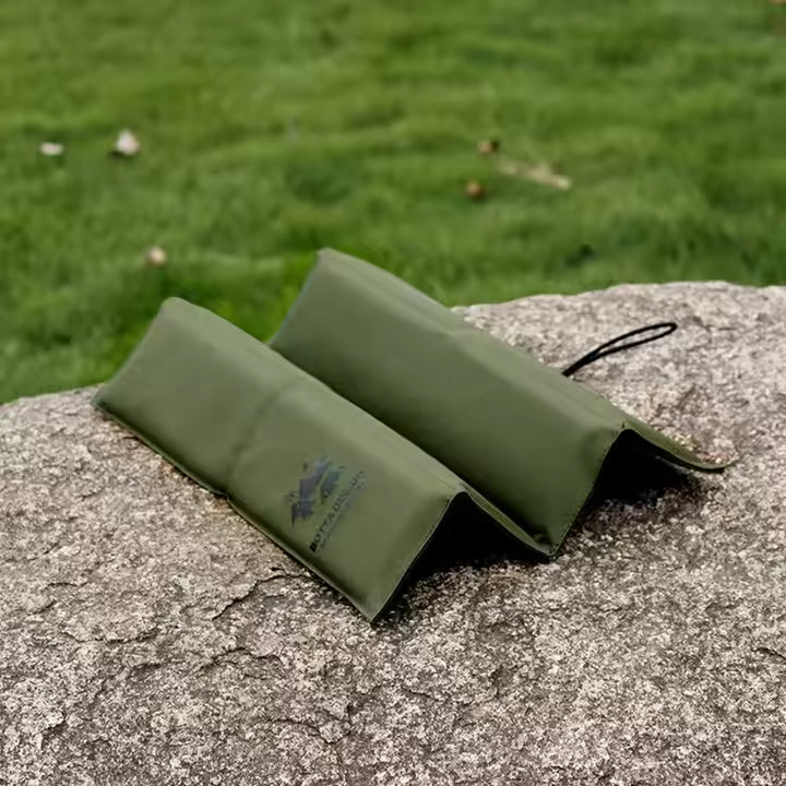 3PCS Green Portable Outdoor Folding Seat Cushion - 42cm x 32cm for Camping and Hiking