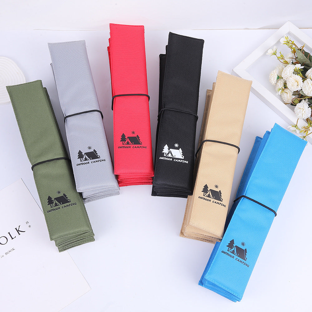 3PCS Green Portable Outdoor Folding Seat Cushion - 42cm x 32cm for Camping and Hiking