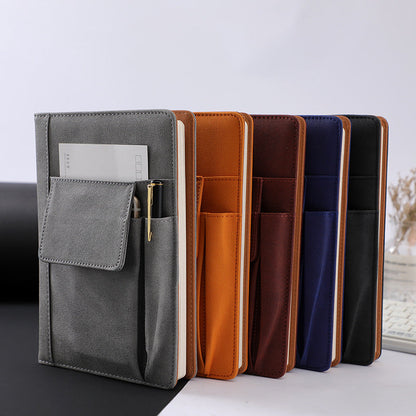 Blue A5 Multi-Functional PU Leather Notebook with Pockets – Office Planner and Journal