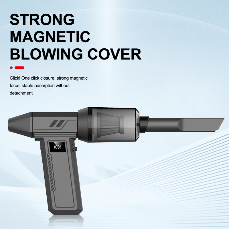 Black 130,000 Turn Compact Handheld Air Blower and Vacuum Cleaner with Dual Functionality (product without the vac attachments)