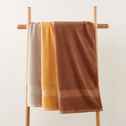 Bright Orange Premium Thick Cotton Bath Towel for Adults - Soft and Absorbent Bathroom Towel