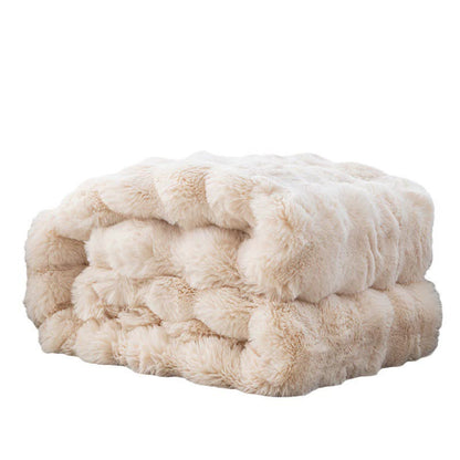 Dark Brown 100*160cm Plush Toscana Throw Blanket - Soft Flannel Fleece for All Seasons, Perfect for Couch & Bed
