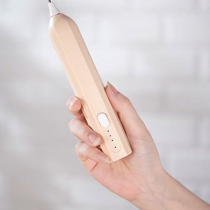 Black Electric Milk Frother Handheld - USB Rechargeable Milk Foamer with 2 Whisks - Perfect for Coffee, Lattes, Cappuccinos & More