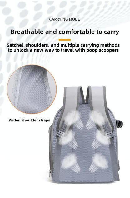 Coffee Pet Carrier Backpack - Space Capsule Design for Cats & Small Dogs