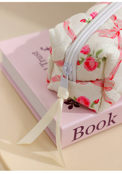 Pink Elegant 3-Piece Cosmetic Storage Set - Portable Skincare and Travel Pouch