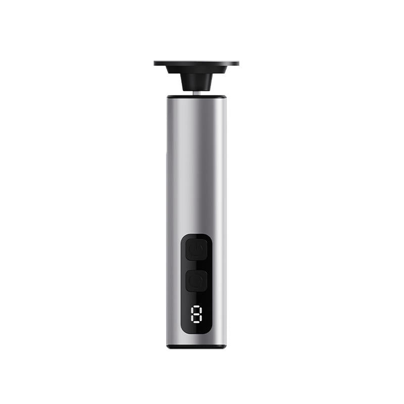 Grey Professional 2-in-1 Electric Foot Callus Remover and Manicure Kit - 9 Speeds Rechargeable Electronic Foot File with LCD Display - Professional Pedicure Tool for Dead Skin and Nail Care