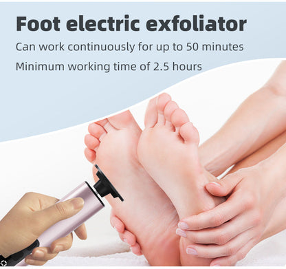 Grey Professional 2-in-1 Electric Foot Callus Remover and Manicure Kit - 9 Speeds Rechargeable Electronic Foot File with LCD Display - Professional Pedicure Tool for Dead Skin and Nail Care