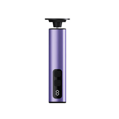 Purple Professional 2-in-1 Electric Foot Callus Remover and Manicure Kit - 9 Speeds Rechargeable Electronic Foot File with LCD Display - Professional Pedicure Tool for Dead Skin and Nail Care