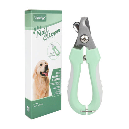 3 PCS Green Professional Pet Nail Clippers for Dogs and Cats - Sharp Stainless Steel Blades with Safety Guard and Anti-Splash Baffle - Ergonomic Non-Slip Handle for Safe and Easy Grooming