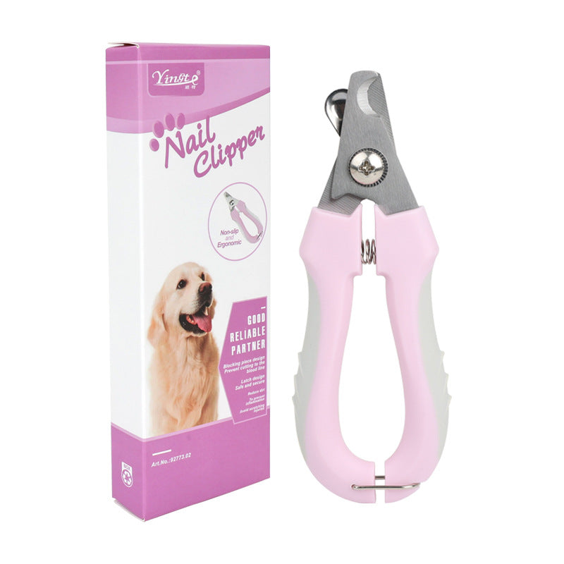 3 PCS Purple Professional Pet Nail Clippers for Dogs and Cats - Sharp Stainless Steel Blades with Safety Guard and Anti-Splash Baffle - Ergonomic Non-Slip Handle for Safe and Easy Grooming