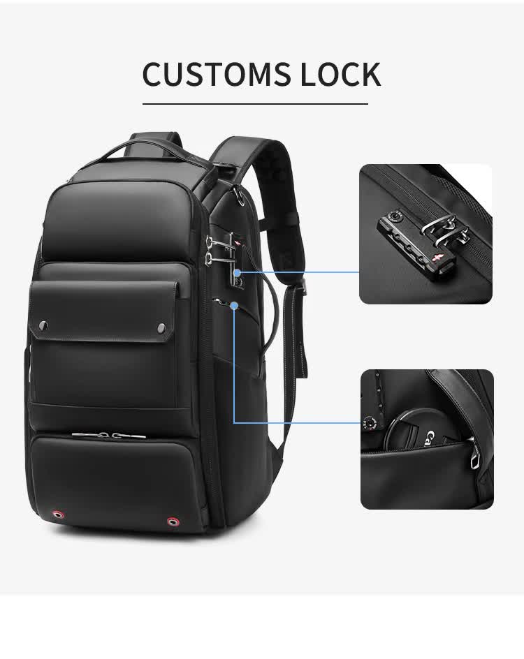 Professional Large Capacity Camera Backpack - Waterproof Anti-Theft DSLR Mirrorless Bag with 17-Inch Laptop Compartment and TSA Combination Lock for Travel and Business