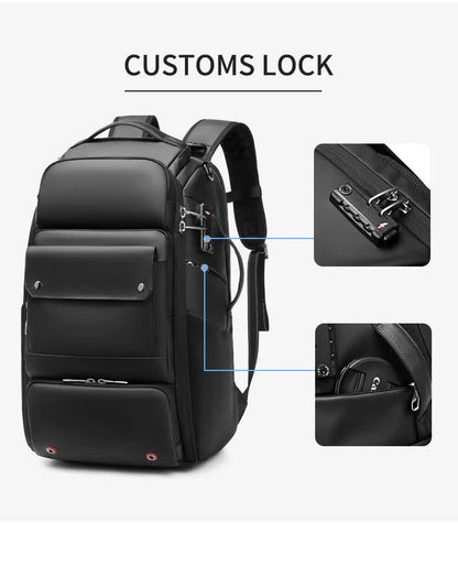 Professional Large Capacity Camera Backpack - Waterproof Anti-Theft DSLR Mirrorless Bag with 17-Inch Laptop Compartment and TSA Combination Lock for Travel and Business