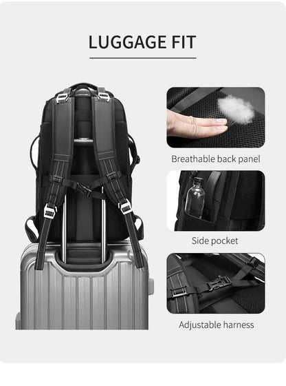 Professional Large Capacity Camera Backpack - Waterproof Anti-Theft DSLR Mirrorless Bag with 17-Inch Laptop Compartment and TSA Combination Lock for Travel and Business