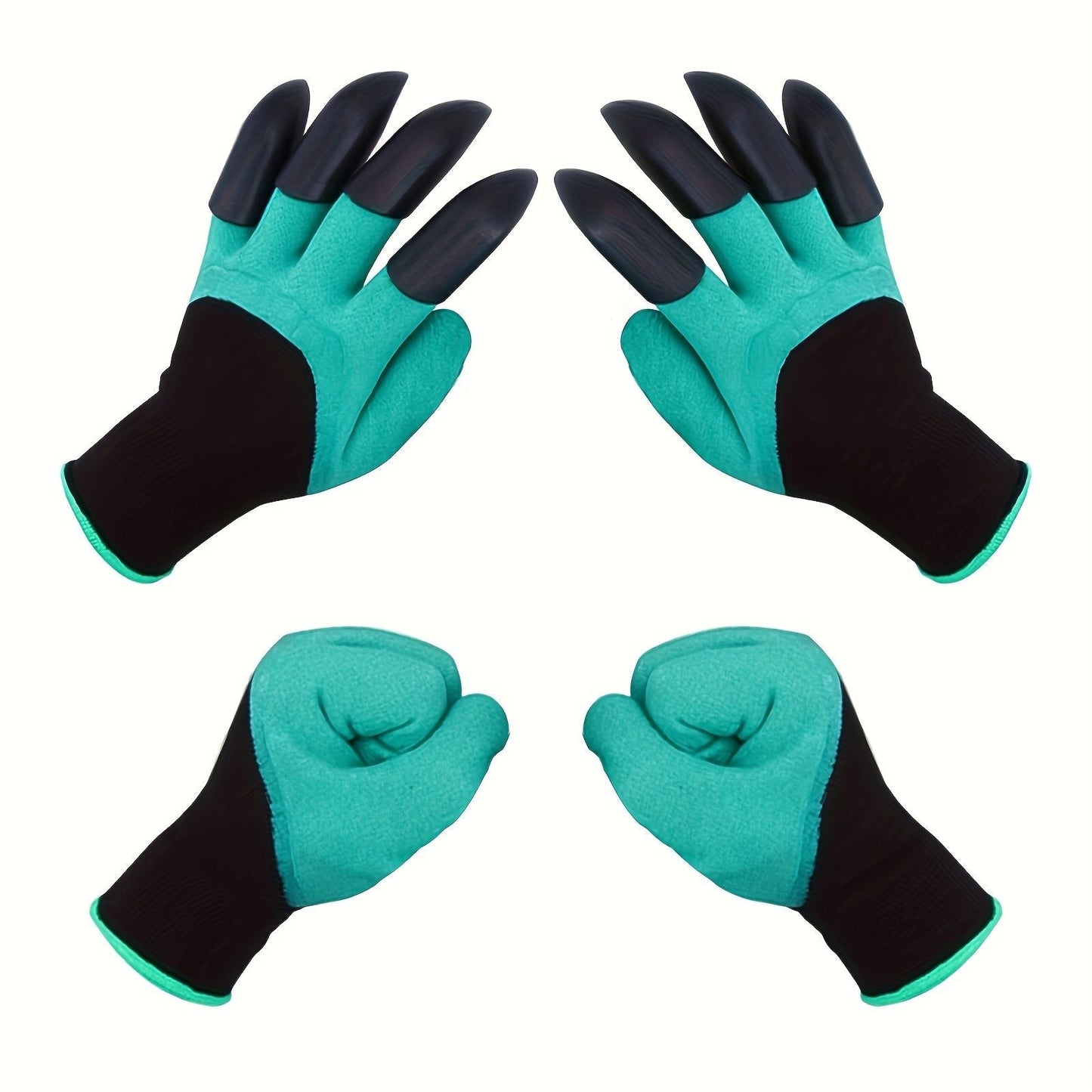 10 Pairs Professional Gardening Gloves with Integrated Digging Claws - Thorn-Proof  and Waterproof Landscape Gloves for Planting, Seeding, and Yard Work - One Size Fits All