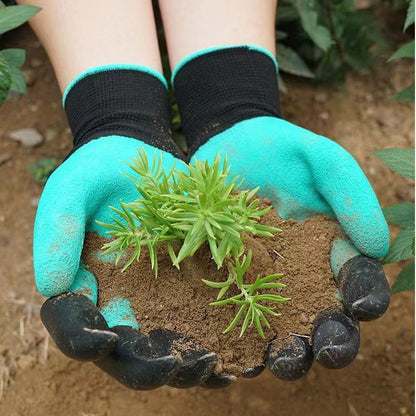 10 Pairs Professional Gardening Gloves with Integrated Digging Claws - Thorn-Proof  and Waterproof Landscape Gloves for Planting, Seeding, and Yard Work - One Size Fits All