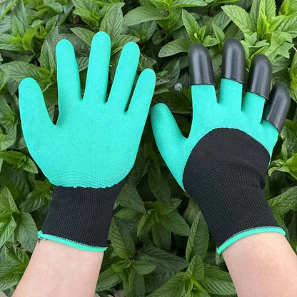 10 Pairs Professional Gardening Gloves with Integrated Digging Claws - Thorn-Proof  and Waterproof Landscape Gloves for Planting, Seeding, and Yard Work - One Size Fits All