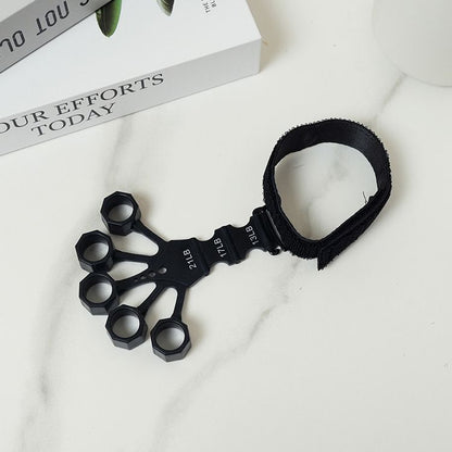 10 pcs Black Finger Exerciser and Hand Strengthener - Adjustable Silicone Grip Strength Trainer for Physical Therapy, Athletes and Musicians - 13LB to 21LB Resistance Levels