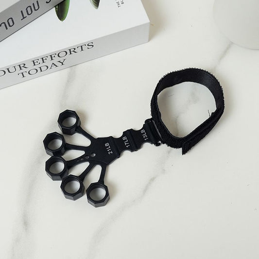 10 pcs Black Finger Exerciser and Hand Strengthener - Adjustable Silicone Grip Strength Trainer for Physical Therapy, Athletes and Musicians - 13LB to 21LB Resistance Levels