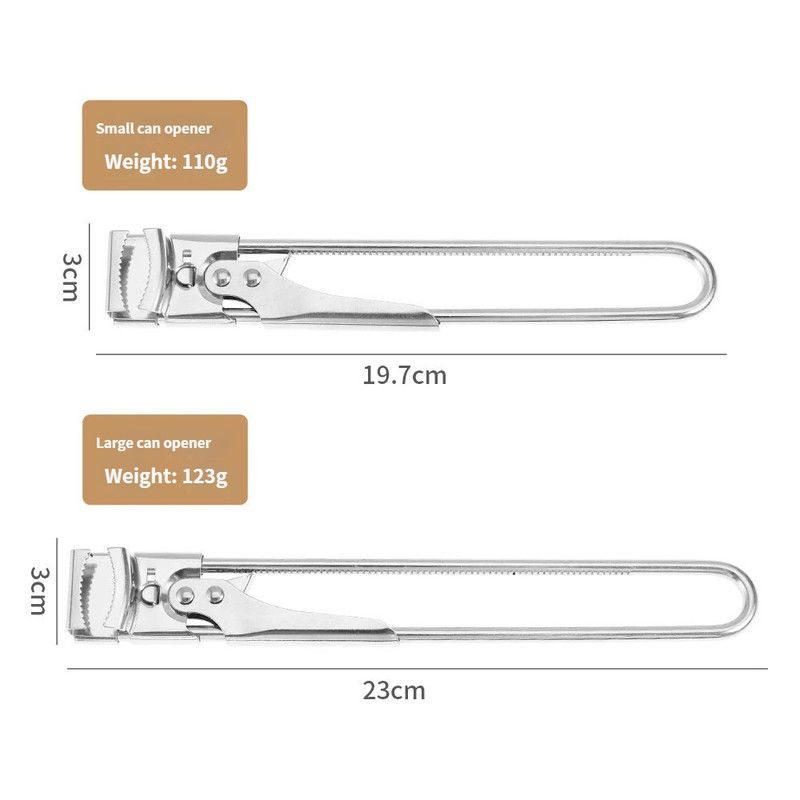2 Set/4 Pcs Adjustable Jar Opener - Durable Stainless Steel Manual Lid Remover - Effortless Kitchen Gadget for Weak Hands and Seniors, Versatile Multi Size Can Opener, Space Saving Ergonomic Design