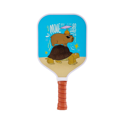 ã€RT-011ã€‘ Fiberglass Pickleball Paddle Set of 2 with 4 Balls and Carry Bag - 185g Single Paddle Weight - Beginner Friendly Starter Kit with Non-Slip Cushion Grip for Adults Kids and Outdoor Family Fun