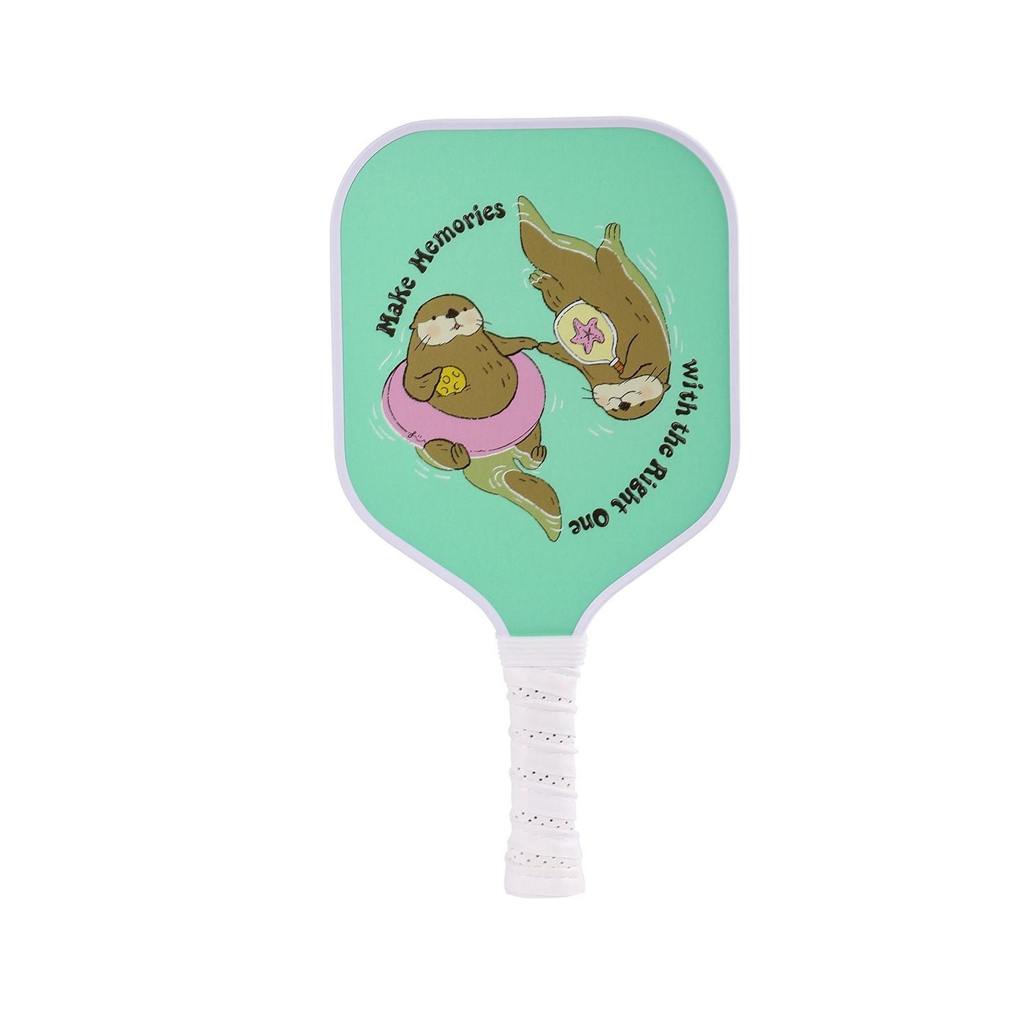 ã€RT-008ã€‘Fiberglass Pickleball Paddle Set of 2 with 4 Balls and Carry Bag - 185g Single Paddle Weight - Beginner Friendly Starter Kit with Non-Slip Cushion Grip for Adults Kids and Outdoor Family Fun