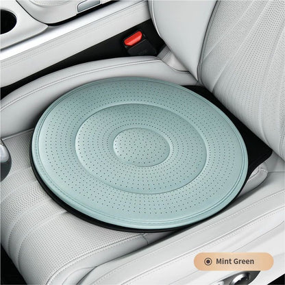 Mint Green 360 Degree Rotating Car Seat Cushion - 53cm Nano Tech Swivel Mobility Aid - Easy Vehicle Entry and Exit for Seniors, Breathable Non Slip Ergonomic Support for Home Office and Travel