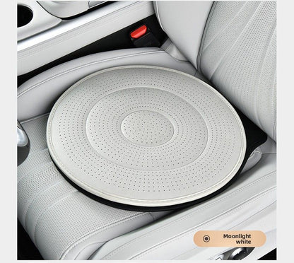 Moonlight White 360 Degree Rotating Car Seat Cushion - 53cm Nano Tech Swivel Mobility Aid - Easy Vehicle Entry and Exit for Seniors, Breathable Non Slip Ergonomic Support for Home Office and Travel