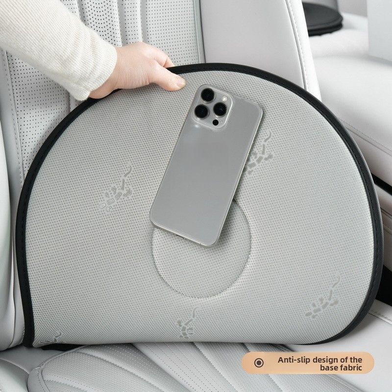 Moonlight White 360 Degree Rotating Car Seat Cushion - 53cm Nano Tech Swivel Mobility Aid - Easy Vehicle Entry and Exit for Seniors, Breathable Non Slip Ergonomic Support for Home Office and Travel