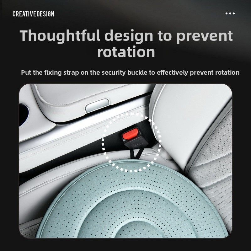 Calm Green 360 Degree Rotating Car Seat Cushion - 53cm Nano Tech Swivel Mobility Aid - Easy Vehicle Entry and Exit for Seniors, Breathable Non Slip Ergonomic Support for Home Office and Travel