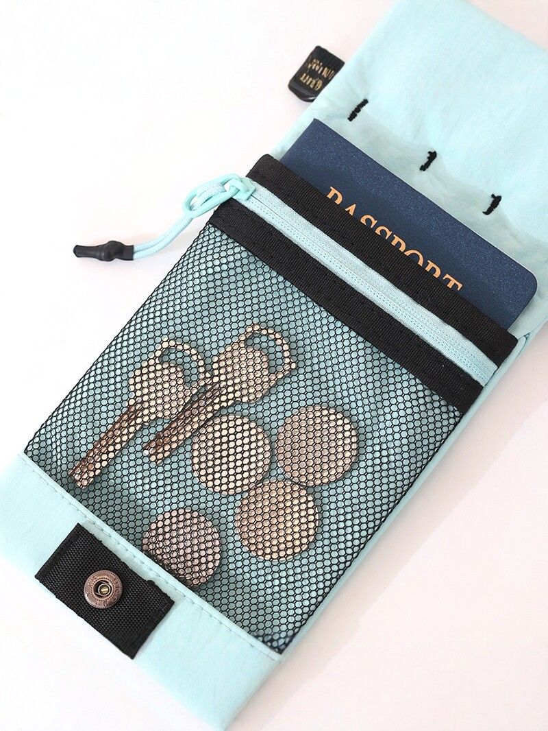 Beige Crossbody Phone Bag - Compact Travel Wallet with Large Capacity Multi Compartment Storage, Wear Resistant Shoulder Pouch for Phone, Coins and Daily Essentials