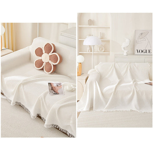180*340CM Black Premium Polyester Sofa Throw Blanket, Multi-Seasonal Use, Sofa Protector