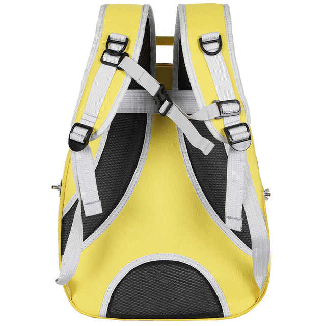 Grey Stylish Transparent PVC Pet Carrier Backpack - Large Capacity, Multi-Use for Birds & Cats(Including Wooden Stick)