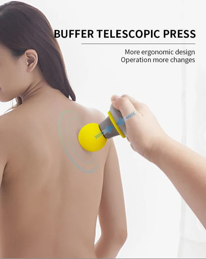 2 Pcs Grey And Green Mini Massage Gun - 6-Speed Muscle Relaxer, USB Rechargeable, Portable Fascia Massager for Home Use