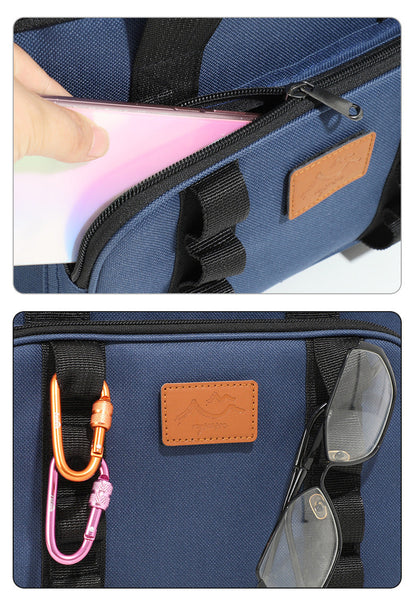 Black 23L Extra Large Insulated Cooler Bag with Double Layers - Perfect for Camping, Picnics, and Outdoor Adventures