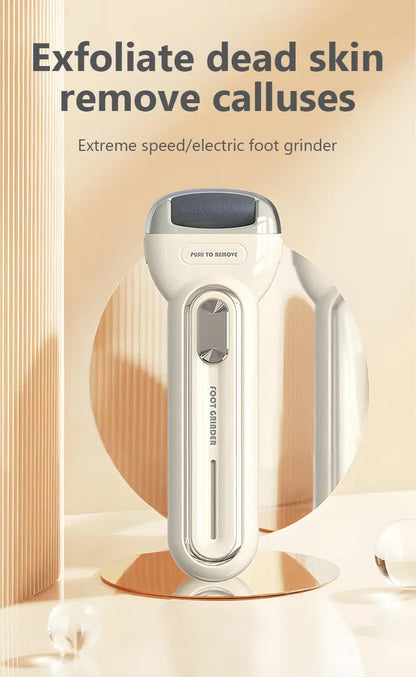 Black Electric Foot Grinder with USB Charging - Dual-Speed Callus Remover for Smooth, Exfoliated Feet