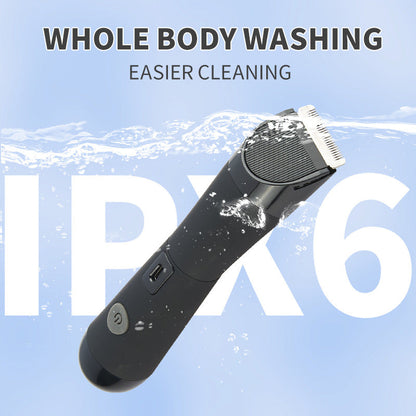 Black Electric Shaver for Women - Painless Hair Remover with USB Charging