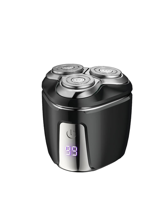 Black Mini Electric Shaver for Men - Portable & Rechargeable Razor for Travel