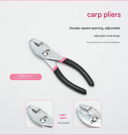 39-Piece Home Tool Kit - Pink Carbon Steel Hardware Set