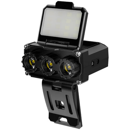 Black Rechargeable LED Headlight -  Cap Light, Long Lasting Camping Light