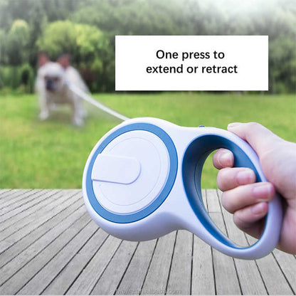 Coffee 5M Pet Leash Retractable - Tangle-Free, Extendable Pet Leash for Walking