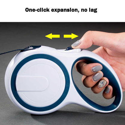 Coffee 5M Pet Leash Retractable - Tangle-Free, Extendable Pet Leash for Walking